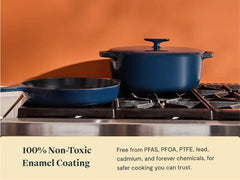 Cast Iron Oval Dutch Oven with Lid